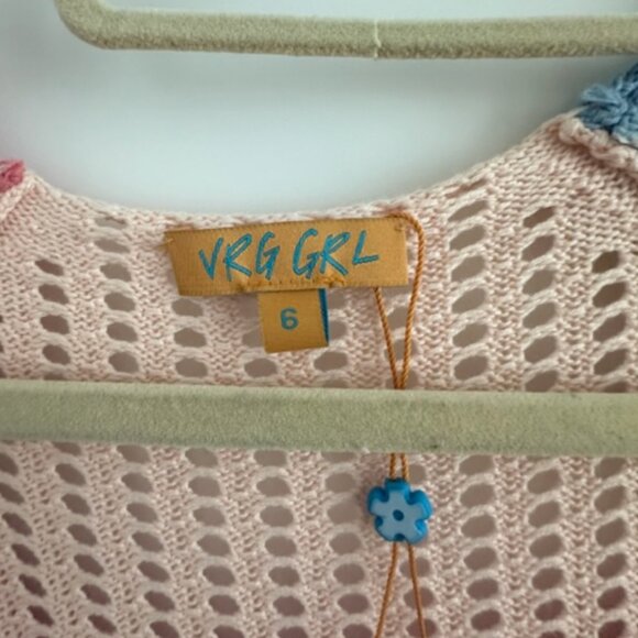 VRG GRL Work Of art Crochet Maxi Dress NWOT Small - Picture 5 of 8